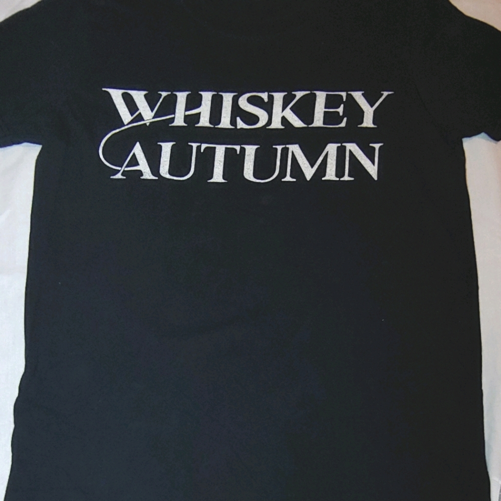 Whiskey Autumn Black Tee Shirt Dream Pop Psychedelia Band Merch Medium